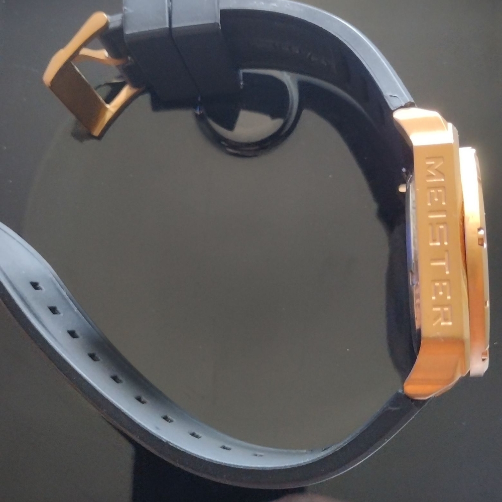 MEISTER Rose Gold and Black Men's Watch - Picture 7 of 14